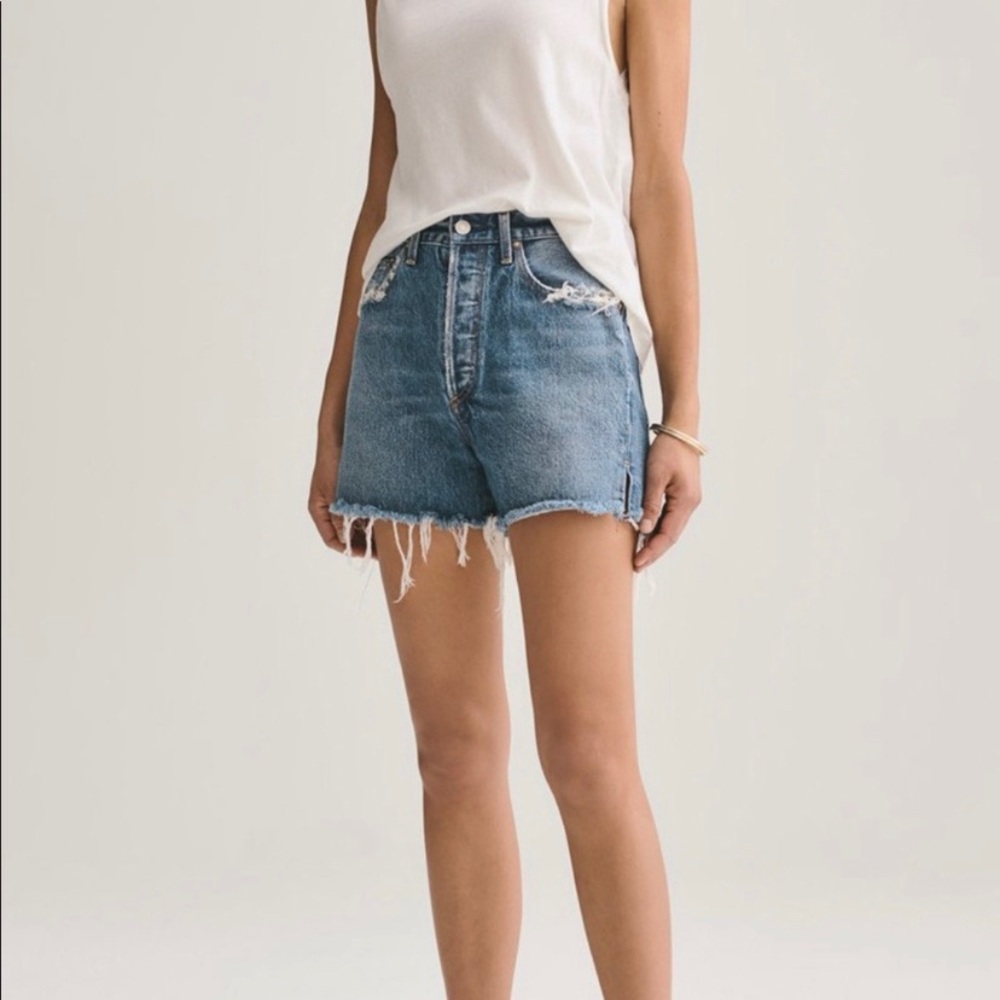 Agolde Dee Super High Rise Short in Ricochet